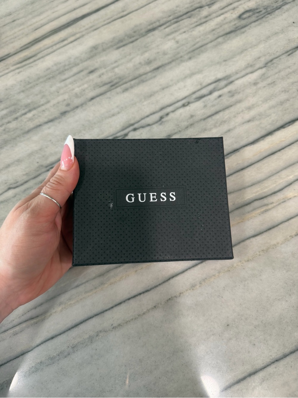 GUESS Black Leather Men's Wallet with Red Accent - Picture 5 of 5
